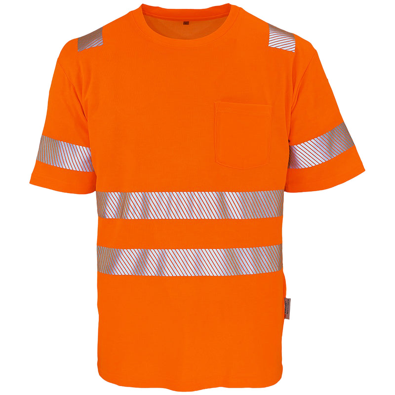 Warnschutz T-Shirt | Klasse 2 | PE/Bambus | kühlend & geruchshemmend | 190 g/m² | Bormio Safety Rubli