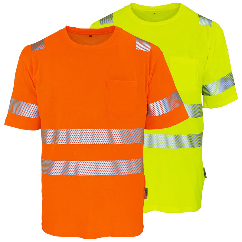 Warnschutz T-Shirt | Klasse 2 | PE/Bambus | kühlend & geruchshemmend | 190 g/m² | Bormio Safety Rubli