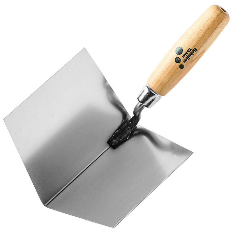 Kelle für Innenecken Stan Edge In | 12 x 9,7 cm | rostfreier Stahl | gewachster Holzgriff | Schuller Eh`klar