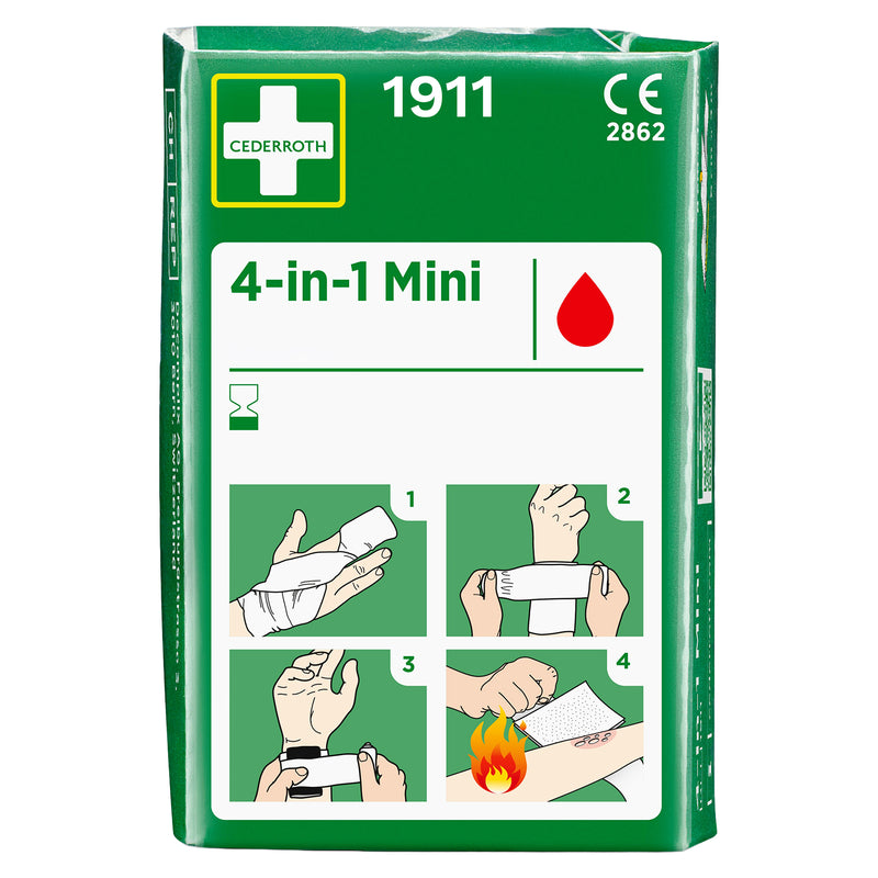 4-in-1 Wundverband mini | steriler Universalverband | für Finger, Zehen & Blutungen | Cederroth 1911
