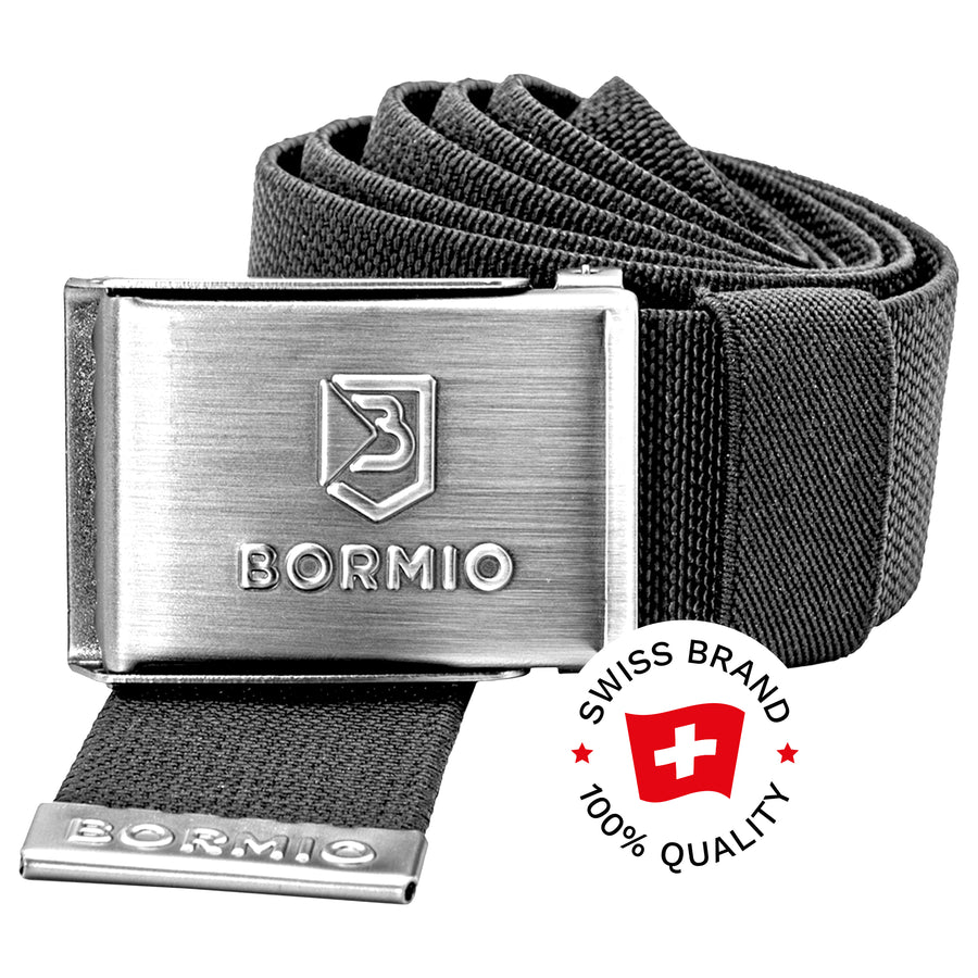 Stretch-Gürtel | elastisch | stufenlos verstellbar | mit Metallschnalle | Bormio Spirit Andrik