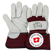 BORMIO SAFETY Albis Arbeitshandschuhe, überlappendes Paar, Swiss-Brand-Button