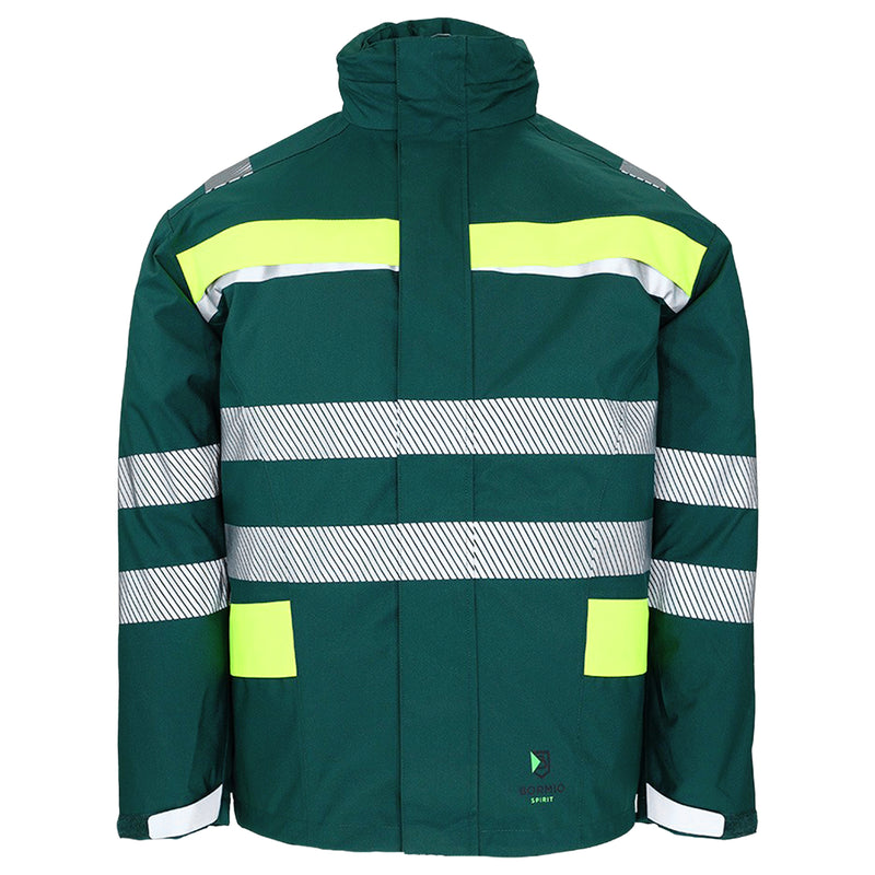 Warnschutz Regenjacke | Klasse 1 | PE | Polyester Oxford mit PU-Lamination | wasserdicht, atmungsaktiv & winddicht | 210 g/m² | Bormio Spirit Thorgard
