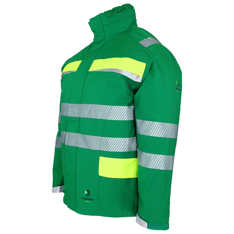 Warnschutz Regenjacke | Klasse 1 | PE | Polyester Oxford mit PU-Lamination | wasserdicht, atmungsaktiv & winddicht | 210 g/m² | Bormio Spirit Thorgard