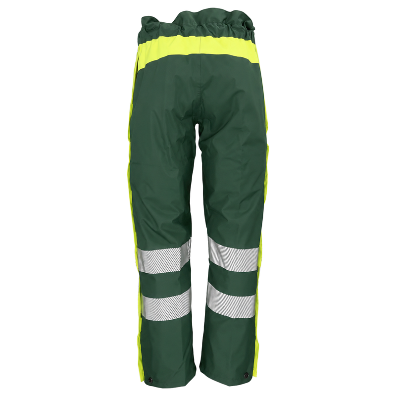 Warnschutz Regenhose | EN 343 Kl. 4 wasserdicht | 19’000 mm WS | PE/PU | 360° 3M-Reflexstreifen | 210 g/m² | Bormio Safety Nordin