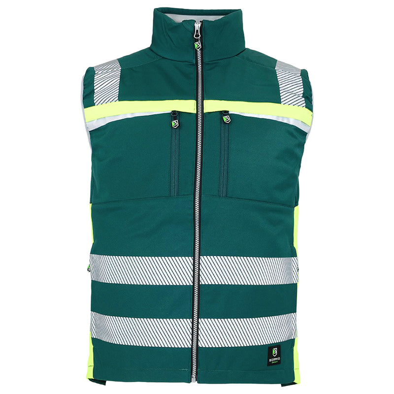 Warnschutz Weste | Klasse 1 | PE | 3-Lagen-Softshell | winddicht, wasserabweisend & elastisch | 310 g/m² | Bormio Spirit Malin
