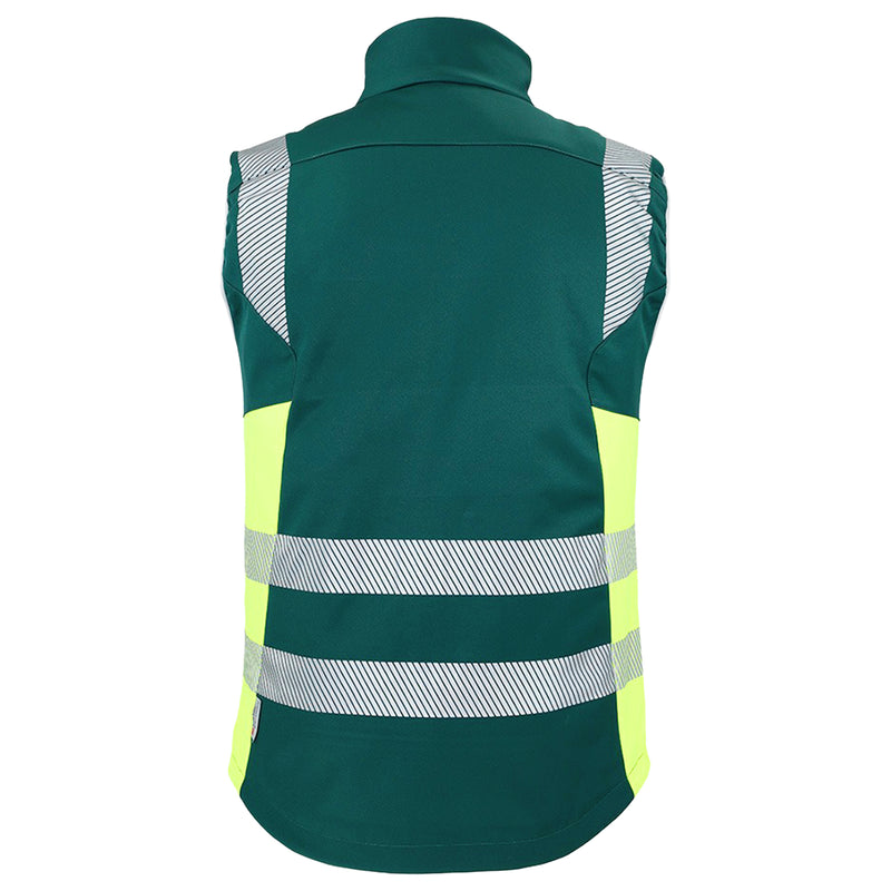 Warnschutz Weste | Klasse 1 | PE | 3-Lagen-Softshell | winddicht, wasserabweisend & elastisch | 310 g/m² | Bormio Spirit Malin