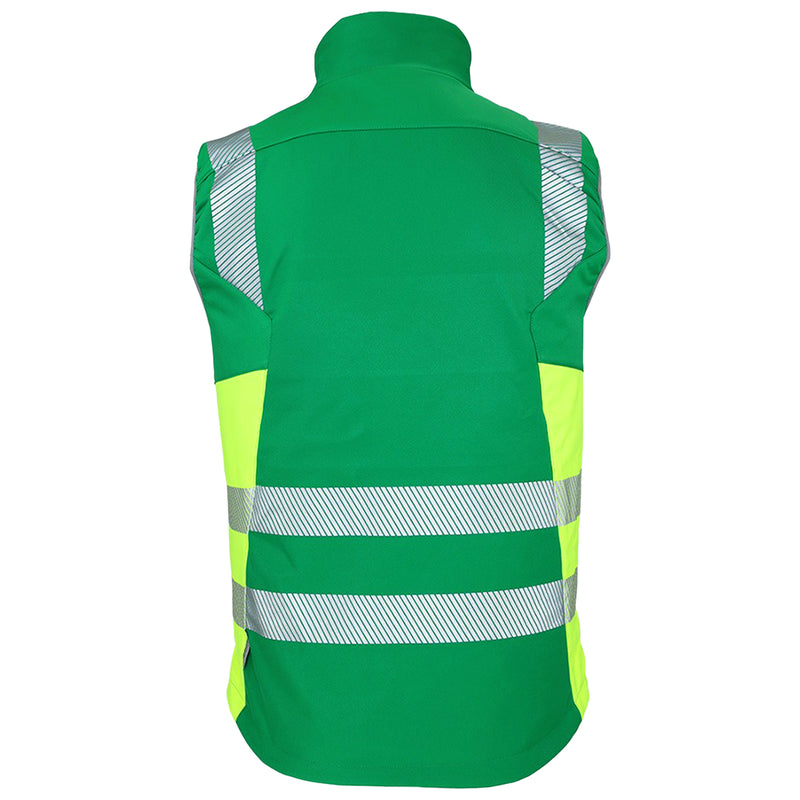 Warnschutz Weste | Klasse 1 | PE | 3-Lagen-Softshell | winddicht, wasserabweisend & elastisch | 310 g/m² | Bormio Spirit Malin