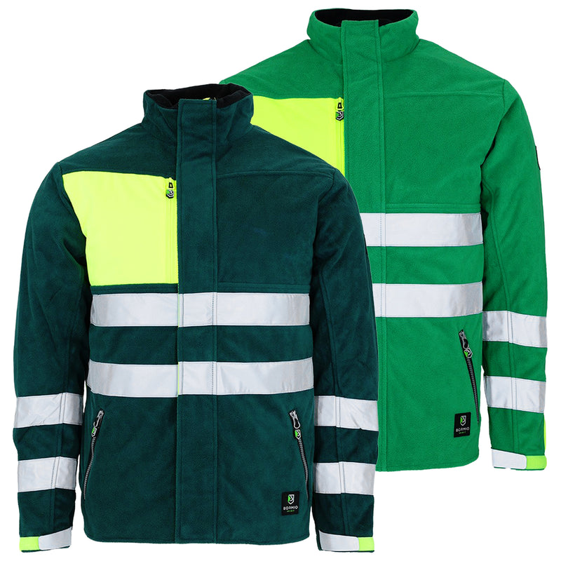 Warnschutz Windstopper-Fleecejacke | Klasse 1 | PE | Polyester mit PU-Membrane | winddicht, isolierend & atmungsaktiv | 380 g/m² | Bormio Spirit Alvar