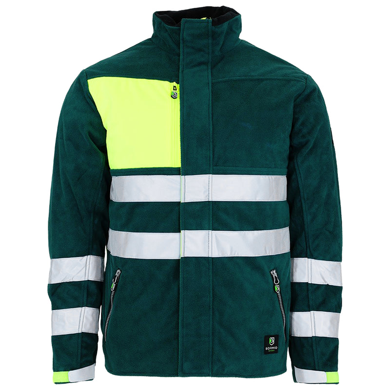 Warnschutz Windstopper-Fleecejacke | Klasse 1 | PE | Polyester mit PU-Membrane | winddicht, isolierend & atmungsaktiv | 380 g/m² | Bormio Spirit Alvar
