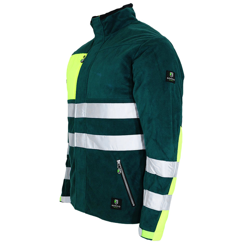 Warnschutz Windstopper-Fleecejacke | Klasse 1 | PE | Polyester mit PU-Membrane | winddicht, isolierend & atmungsaktiv | 380 g/m² | Bormio Spirit Alvar