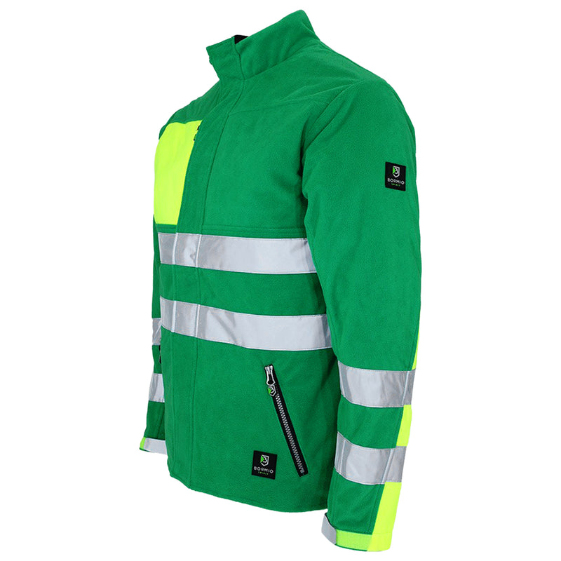 Warnschutz Windstopper-Fleecejacke | Klasse 1 | PE | Polyester mit PU-Membrane | winddicht, isolierend & atmungsaktiv | 380 g/m² | Bormio Spirit Alvar