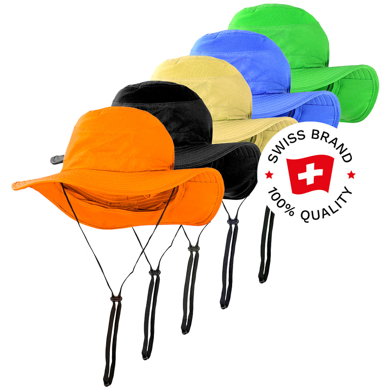 Sonnenschutzhut | 100% Polyester | UPF 50+ | mit Nackenschutz | Bormio Spirit Sol