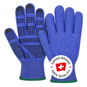 BORMIO SENSITIVE Saga Schnittschutzhandschuhe, überlappendes Paar, Swiss-Brand-Button