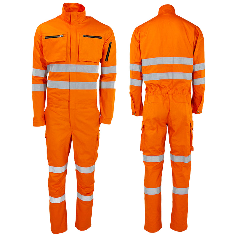 Warnschutz Overall | Klasse 1 | Baumwolle | strapazierfähig & ergonomisch | 300 g/m² | Bormio Spirit Thorin