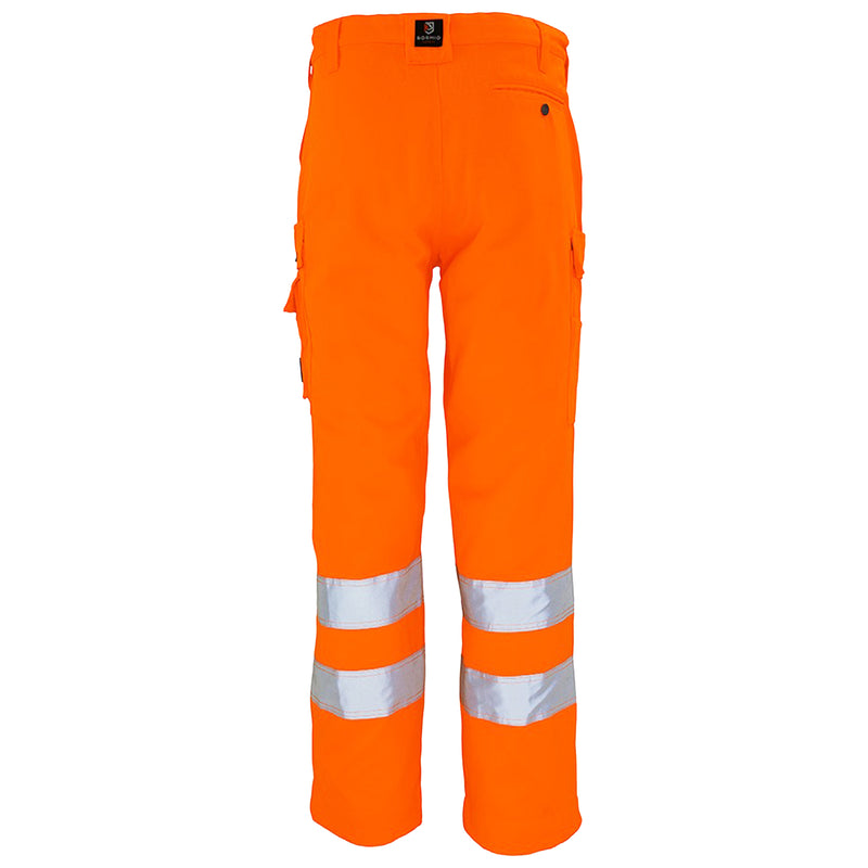 Warnschutz Bundhose | Klasse 2 | PE/Baumwolle | 3-fach gesteppte Kappnähte | schmutzabweisend | 300 g/m² | Bormio Safety Tödi