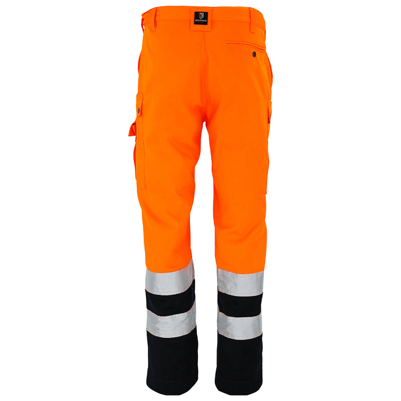 Warnschutz Bundhose | Klasse 2 | PE/Baumwolle | 3-fach gesteppte Kappnähte | schmutzabweisend | 300 g/m² | Bormio Safety Tödi