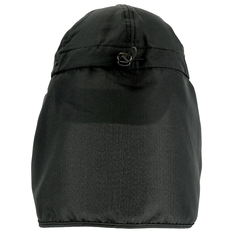 Sonnenschutz-Cap | mit Nackenschutz | UPF 50+ | Orange/Schwarz | One Size | Bormio Spirit Kina