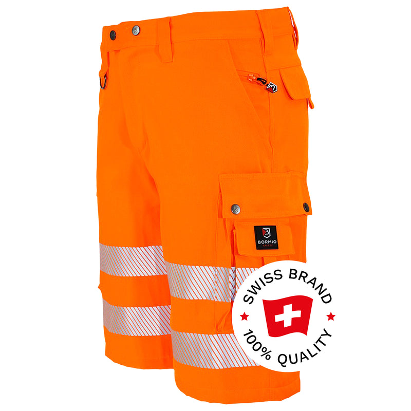 Warnschutz Shorts | Klasse 2 | PE/Baumwolle | grössenverstellbar | 300 g/m² | Bormio Safety Titlis