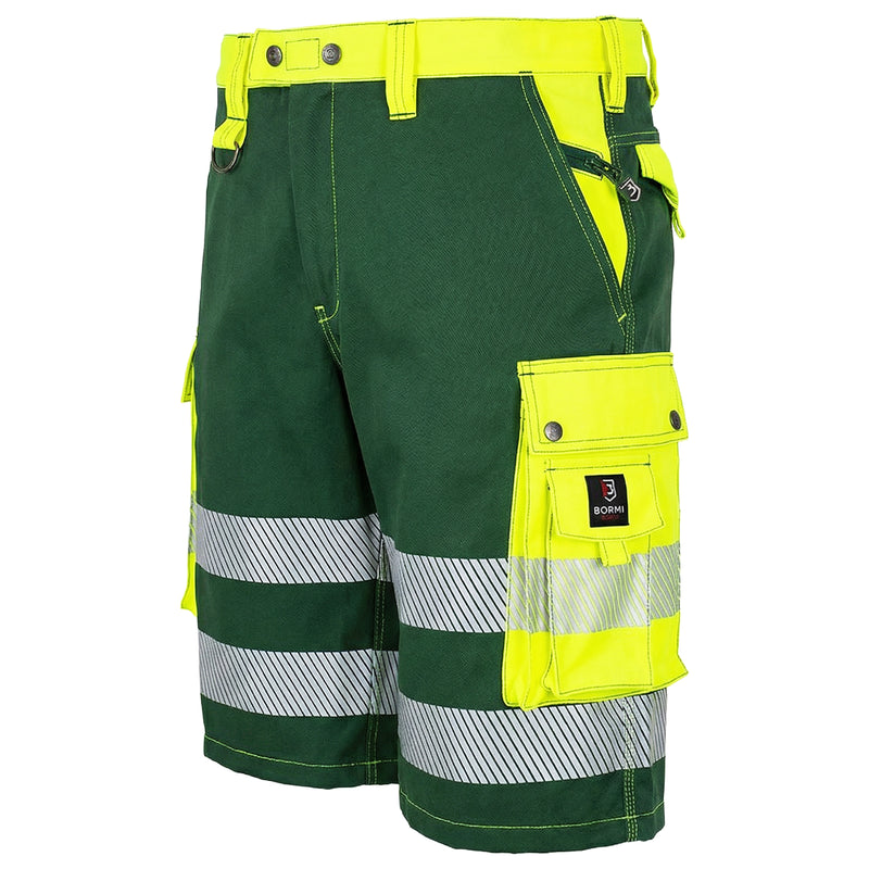 Warnschutz Shorts | Klasse 2 | PE/Baumwolle | grössenverstellbar | 300 g/m² | Bormio Safety Titlis