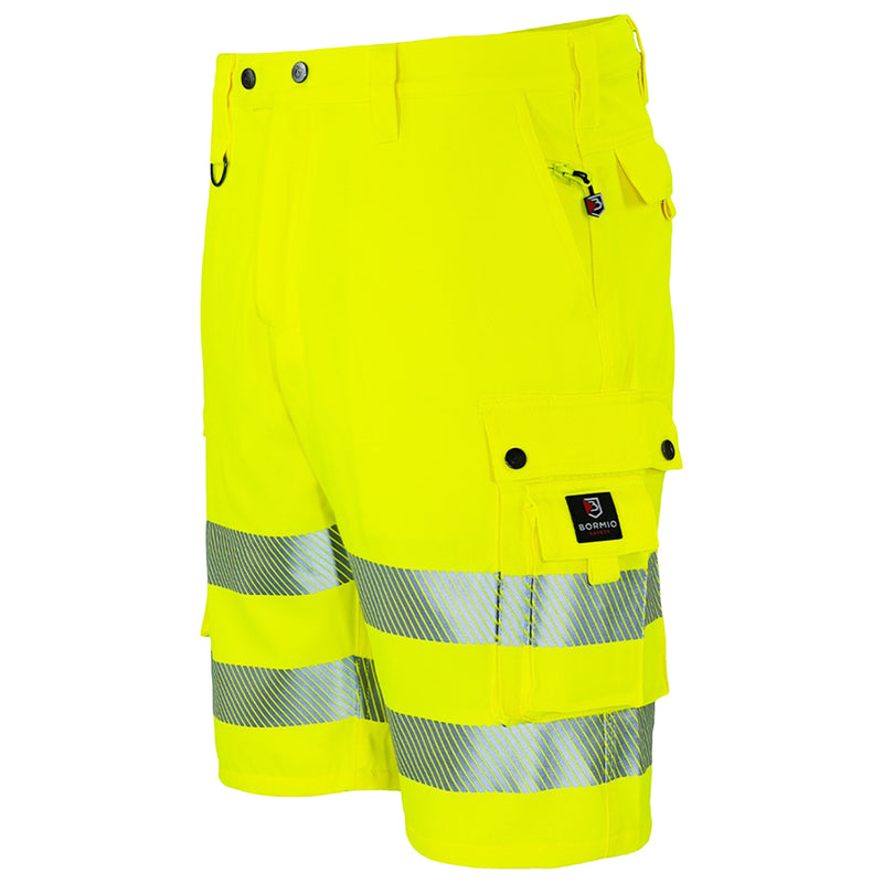 Warnschutz Shorts | Klasse 2 | PE/Baumwolle | grössenverstellbar | 300 g/m² | Bormio Safety Titlis