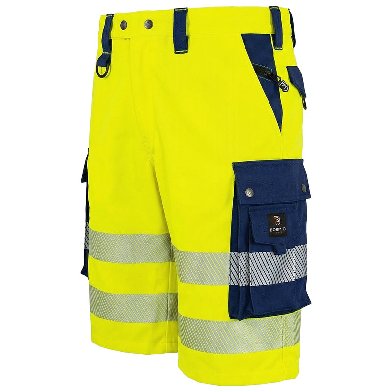 Warnschutz Shorts | Klasse 2 | PE/Baumwolle | grössenverstellbar | 300 g/m² | Bormio Safety Titlis