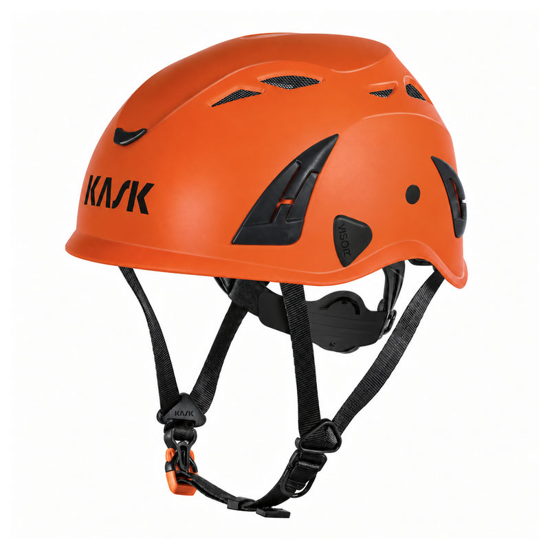 KASK Superplasma AQ Schutzhelm, Orange, Vorderansicht nach links