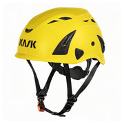 KASK Superplasma AQ Schutzhelm, Gelb, Vorderansicht nach links