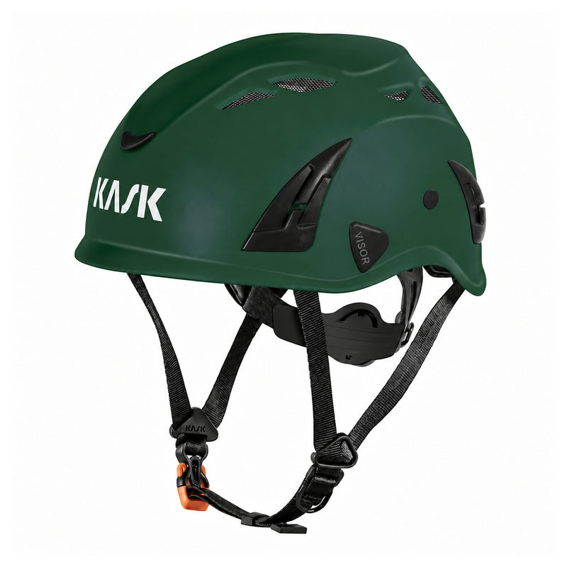 KASK Superplasma AQ Schutzhelm, Britishgrün, Vorderansicht nach links