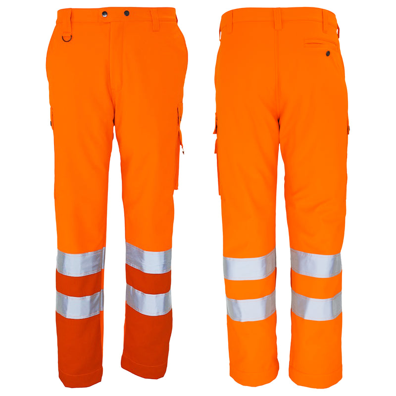 Warnschutz Winter-Softshellhose | Klasse 2 | PE/Baumwolle | winddicht, strapazierfähig & wasserabweisend | wärmende Fleece-Innenseite | 310 g/m² | Bormio Safety Basodino