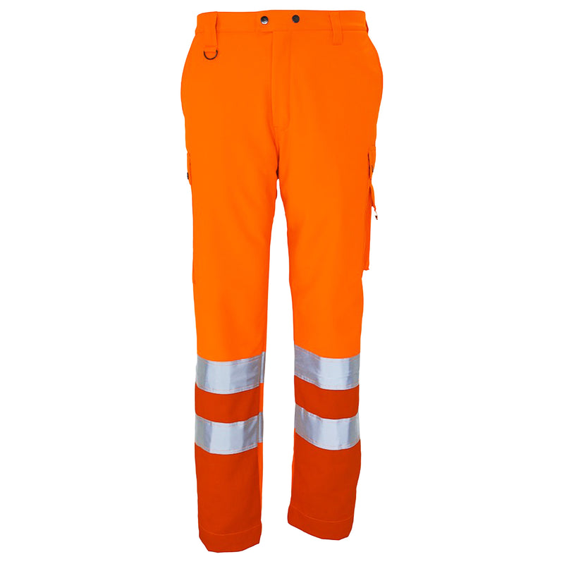 Warnschutz Winter-Softshellhose | Klasse 2 | PE/Baumwolle | winddicht, strapazierfähig & wasserabweisend | wärmende Fleece-Innenseite | 310 g/m² | Bormio Safety Basodino