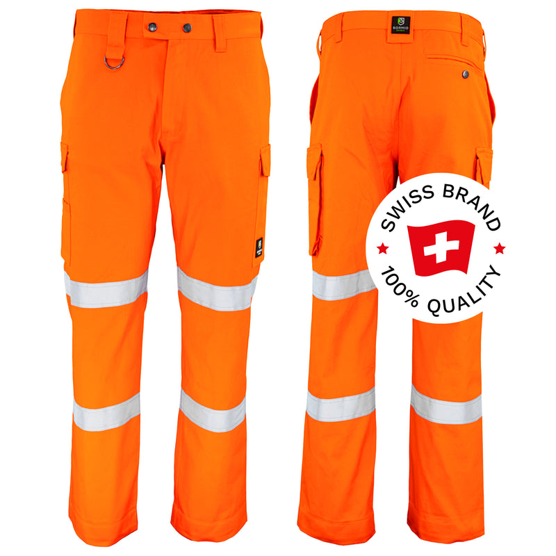 Warnschutz Bundhose | Klasse 1 | Baumwolle | strapazierfähig & ergonomisch | 300 g/m² | Bormio Spirit Liv
