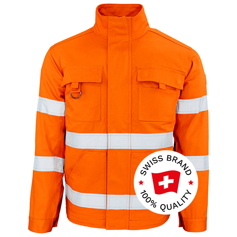 Warnschutz Bundjacke | Klasse 1 | Baumwolle | strapazierfähig & ergonomisch | 300 g/m² | Bormio Spirit Jord