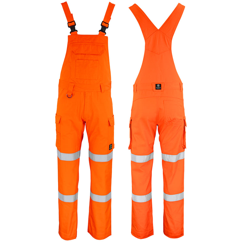 Warnschutz Latzhose | Klasse 1 | Baumwolle | strapazierfähig & ergonomisch | 300 g/m² | Bormio Spirit Eric