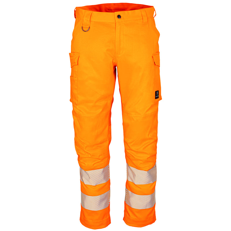 Warnschutz Hose | Klasse 2 | PE/Baumwolle/Spandex | strapazierfähig & elastisch | 290 g/m² | Cordura-Stretcheinsatz | Bormio Safety Generoso