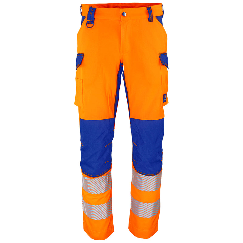 Warnschutz Hose | Klasse 2 | PE/Baumwolle/Spandex | strapazierfähig & elastisch | 290 g/m² | Cordura-Stretcheinsatz | Bormio Safety Generoso