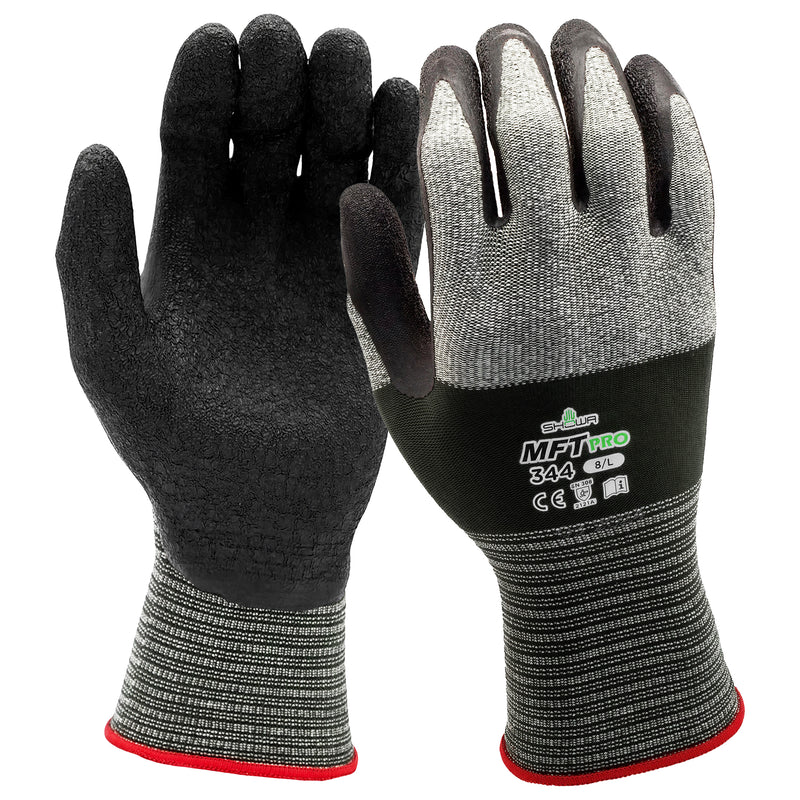 Mikrofaser-Arbeitshandschuhe | Kat II | Naturkautschuklatex-Beschichtung | extra leicht | SHOWA™ MFT PRO 344