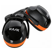 KASK SC3 Helm-Kapselgehörschutz, Schwarz/Orange, ein Paar
