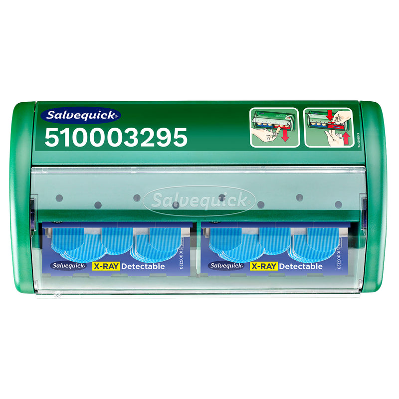 Salvequick X-Ray Detectable Pflasterspender | röntgen- & metalldetektierbare Pflaster | für Lebensmittelbereiche | Cederroth 510003295