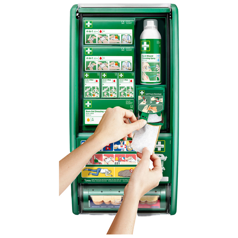 First Aid Station Set DIN 13157 | Erste-Hilfe-Station & DIN-Koffer | stationär & mobil einsetzbar | Cederroth 51011032
