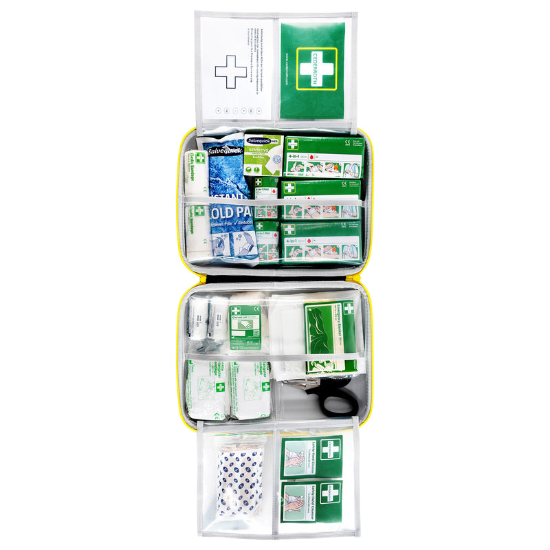 First Aid Station Set DIN 13157 | Erste-Hilfe-Station & DIN-Koffer | stationär & mobil einsetzbar | Cederroth 51011032