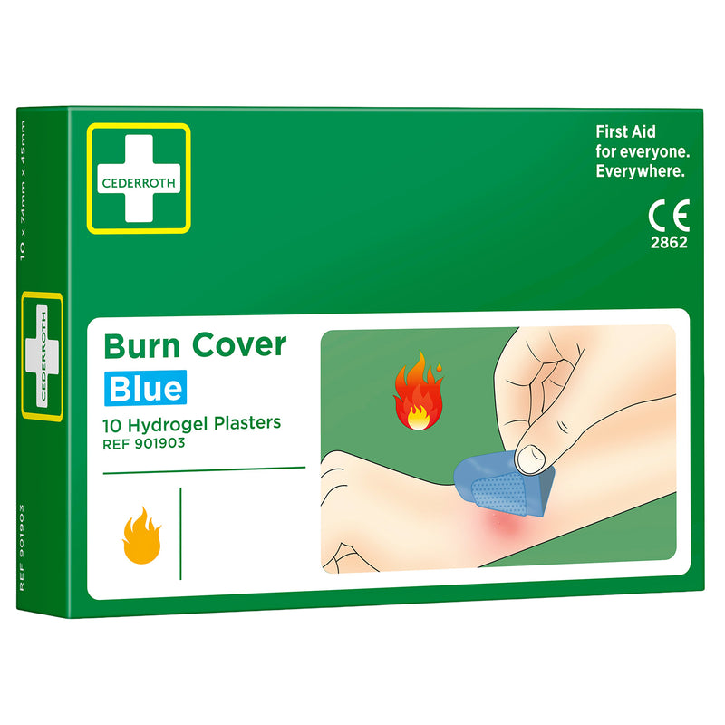 Burn Cover | Hydrogelpflaster | 74 x 45 mm | für kleinere Verbrennungen & Schnittwunden | Cederroth 901903