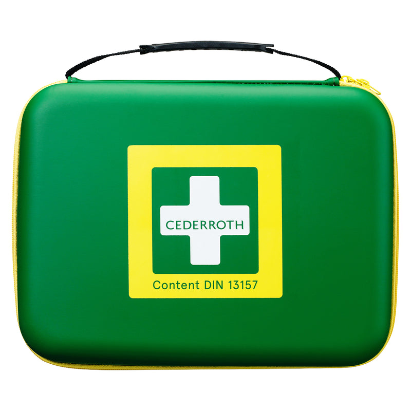 First Aid Kit Large DIN 13157 | Erste-Hilfe-Koffer | DIN-Ausstattung & robustes Etui | für Betriebe & Notfälle | Cederroth 51011007