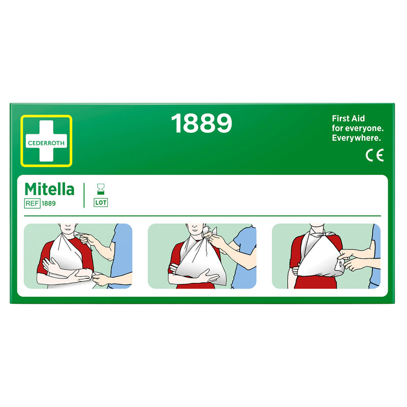 Cederroth Mitella | Dreiecktuch | 2 Stück | zur Armstützung & Fixierung von Wundauflagen | Cederroth 1889