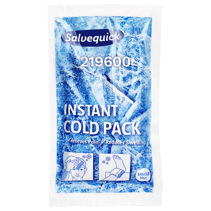 Salvequick Einmal-Kühlpack | Kälte-Sofortkompresse | 146 x 216 mm | bei Verstauchungen & kleineren Verletzungen | Cederroth 219600
