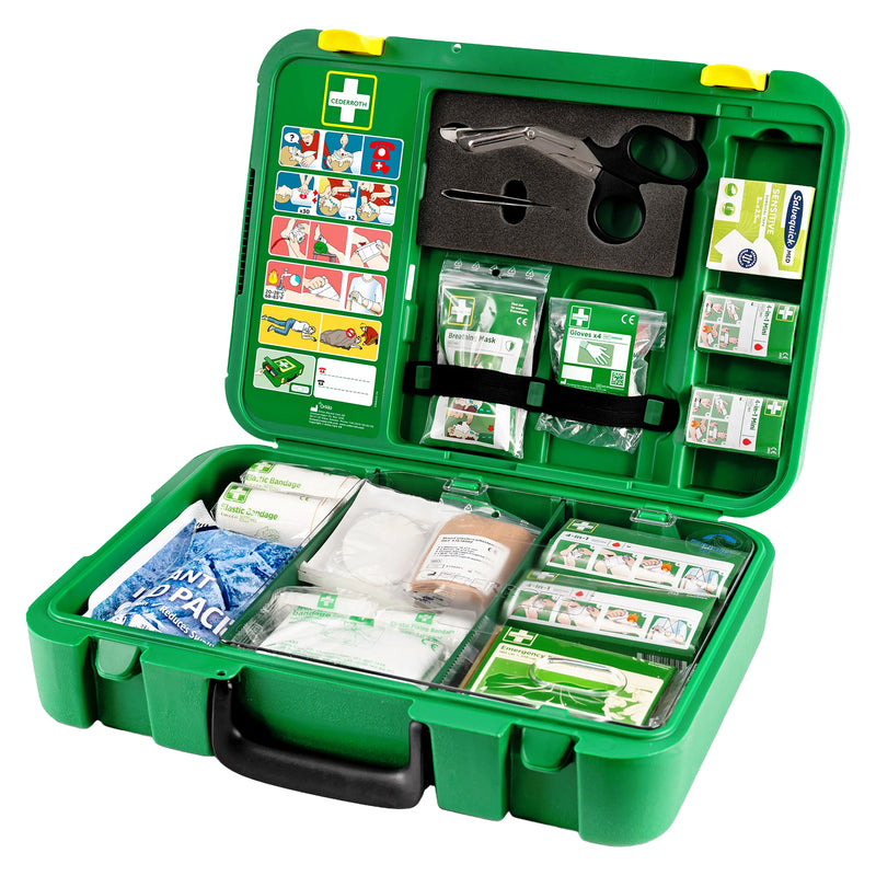 First Aid Kit X-Large | DIN 13157 | Erste-Hilfe-Koffer | DIN-Ausstattung & Pflasterspender | für Betriebe & mobile Einsätze | Cederroth 390104