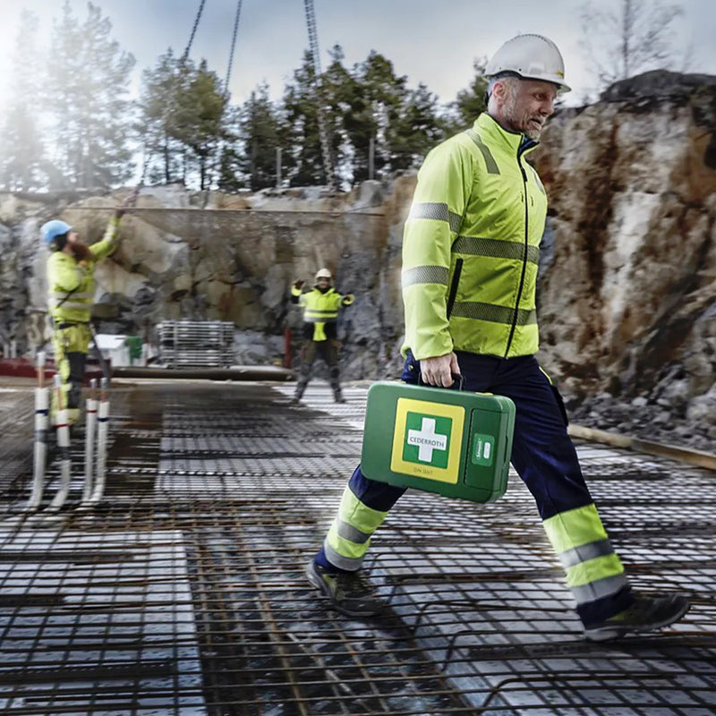 First Aid Kit X-Large | DIN 13157 | Erste-Hilfe-Koffer | DIN-Ausstattung & Pflasterspender | für Betriebe & mobile Einsätze | Cederroth 390104