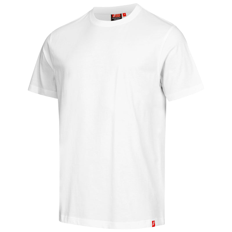 Maler-T-Shirt Weiss | 100% Baumwolle | OEKO-TEX® | Regular Fit | 160 g/m² | Nitras Motion Tex Light