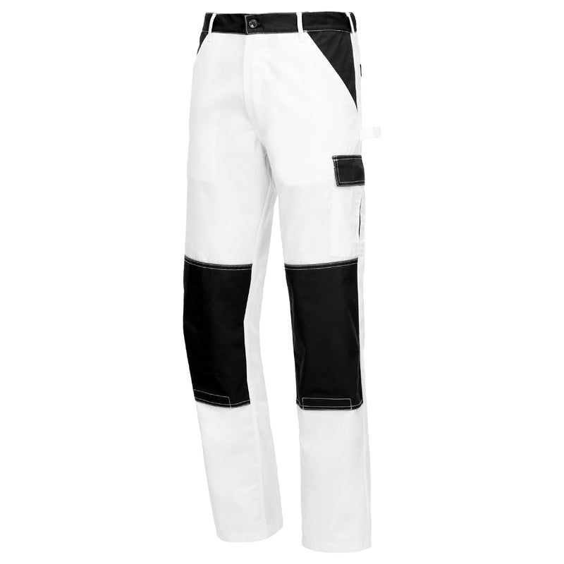Maler-Arbeitshose Weiss | PE/Baumwolle | OEKO-TEX® | Regular Fit | leicht & atmungsaktiv | 245 g/m² | Nitras Motion Tex Light