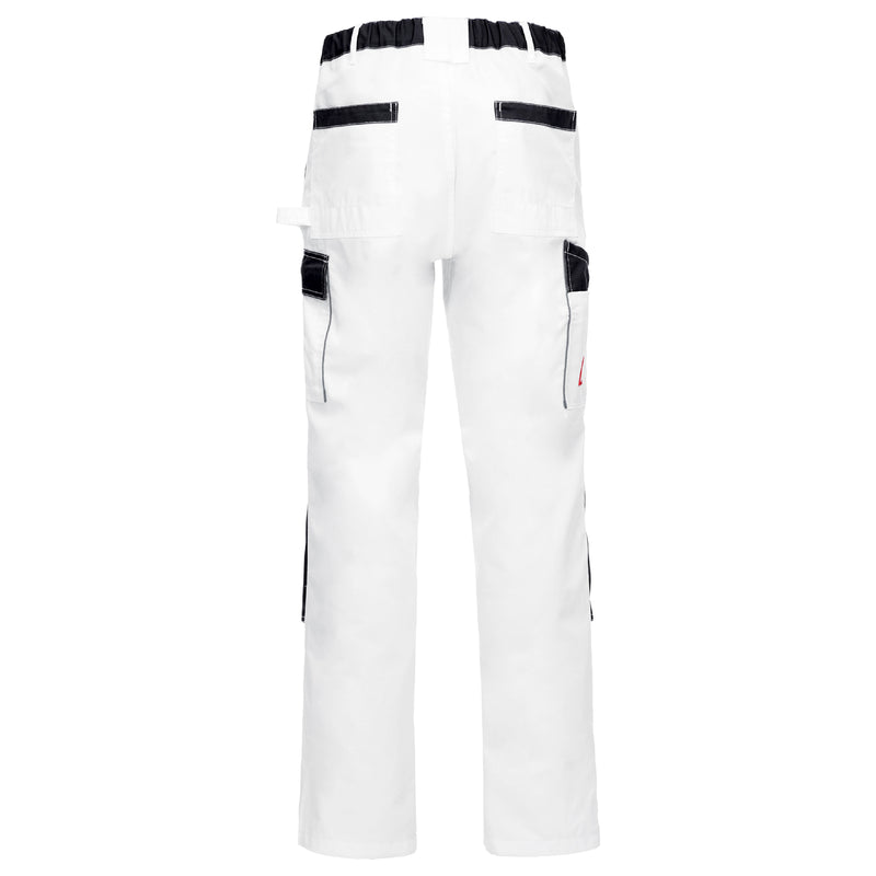 Maler-Arbeitshose Weiss | PE/Baumwolle | OEKO-TEX® | Regular Fit | leicht & atmungsaktiv | 245 g/m² | Nitras Motion Tex Light